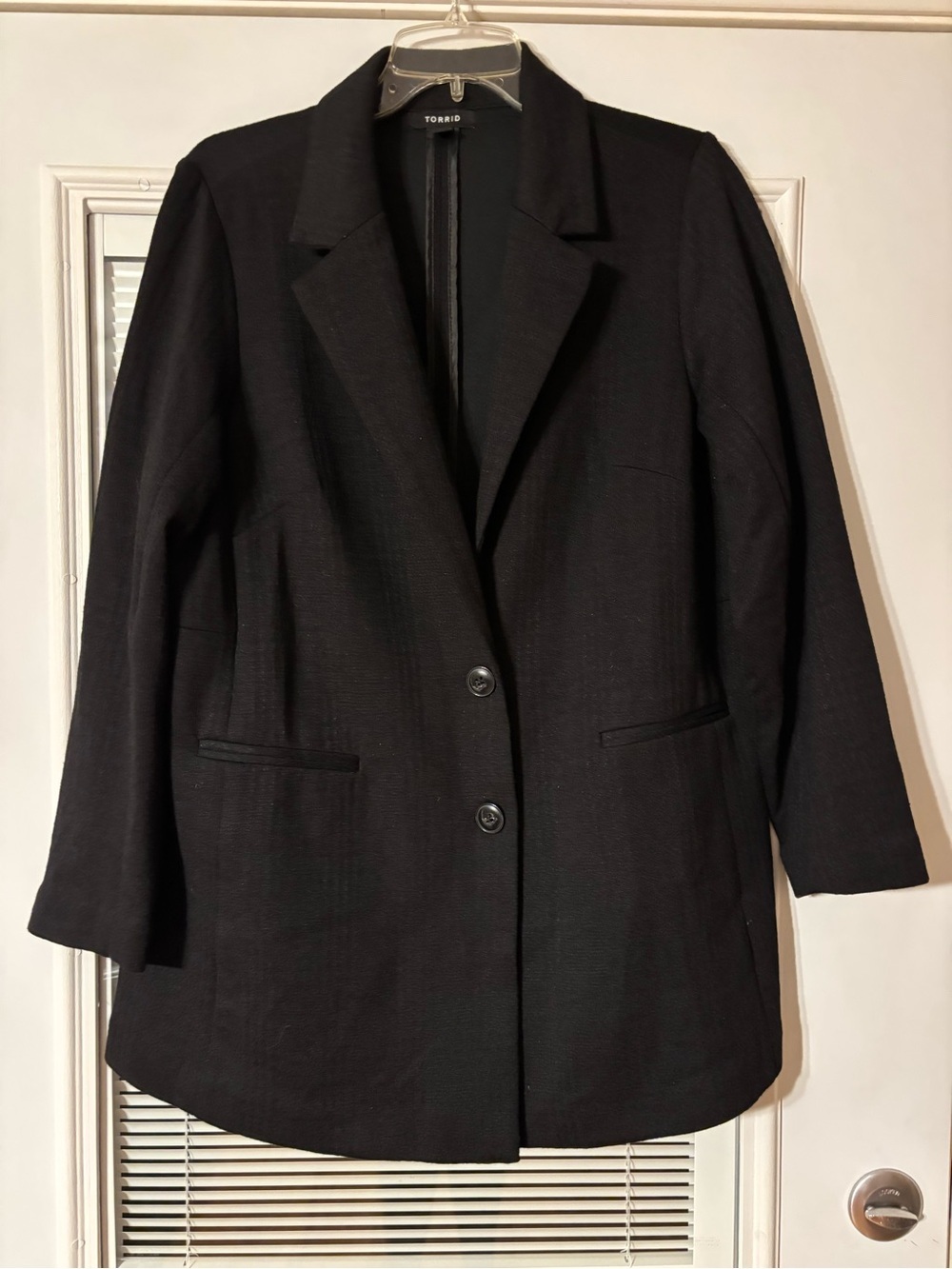 torrid Black Single-Breasted Notch Lapel Blazer